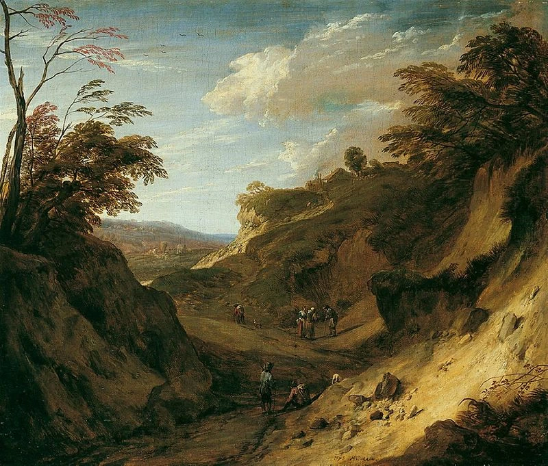 Paesaggio boschivo collinare